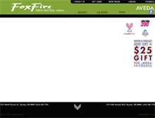 Tablet Screenshot of foxfiresalon.com